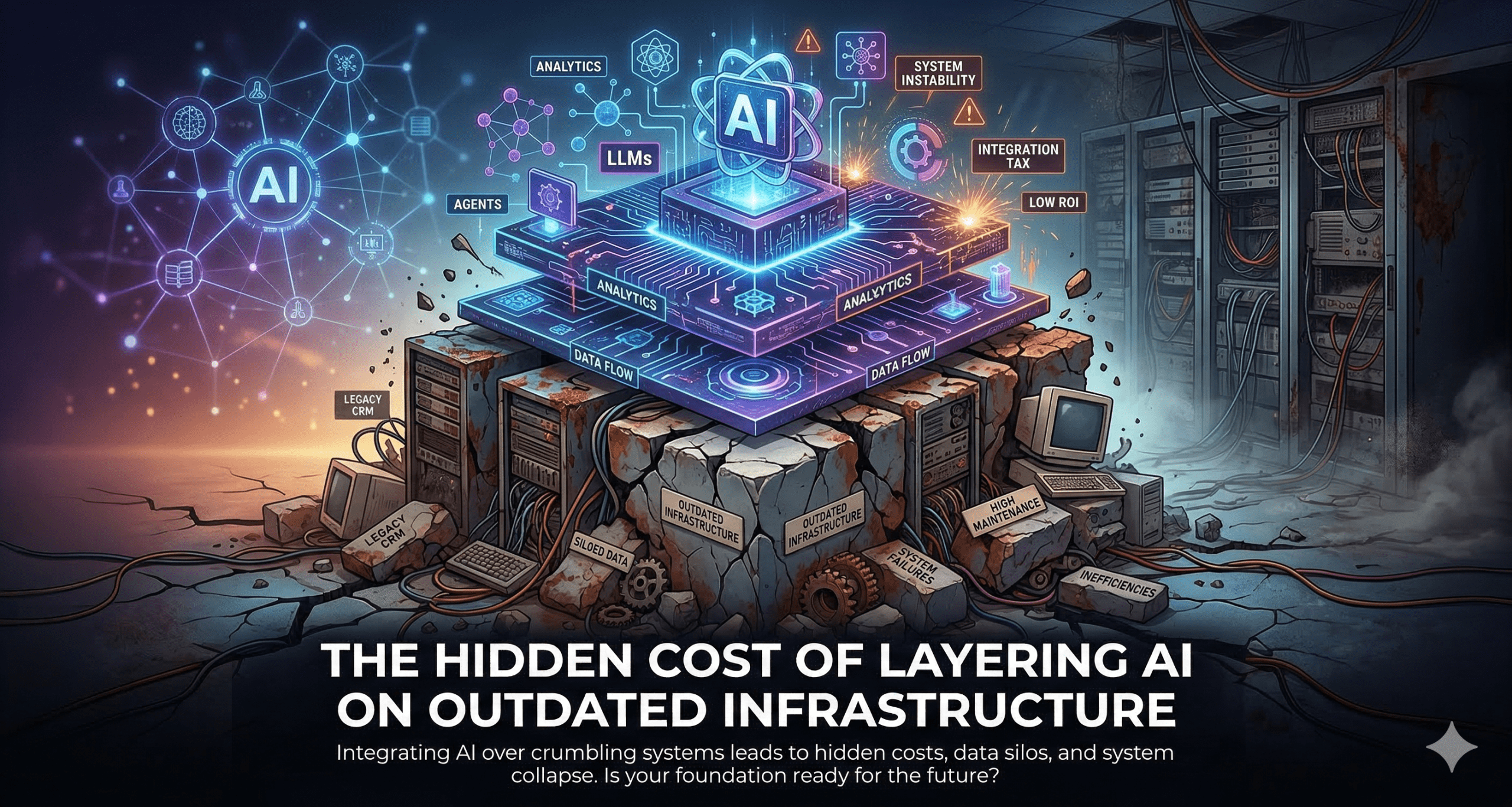 Hidden Cost of Layering AI on Outdated Infrastructure