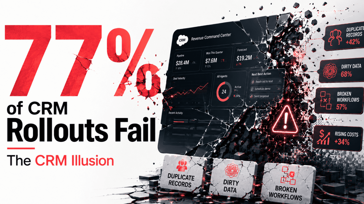 The Agentforce Illusion: Why 77% of CRM Rollouts Fail
