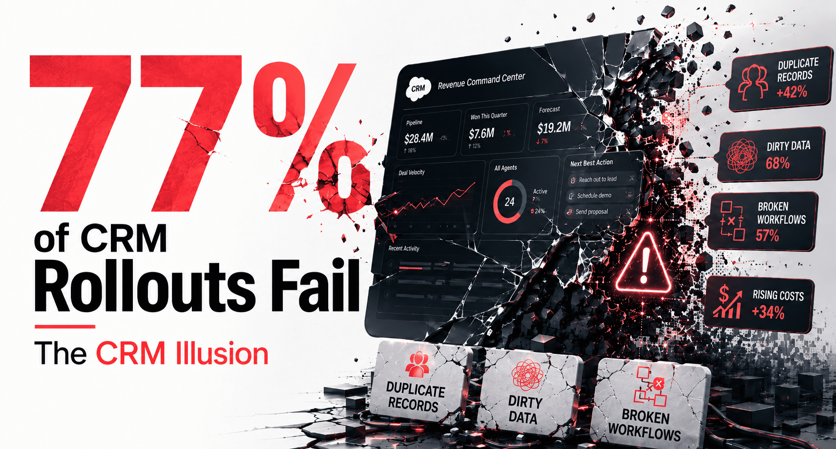 The Agentforce Illusion: Why 77% of CRM Rollouts Fail